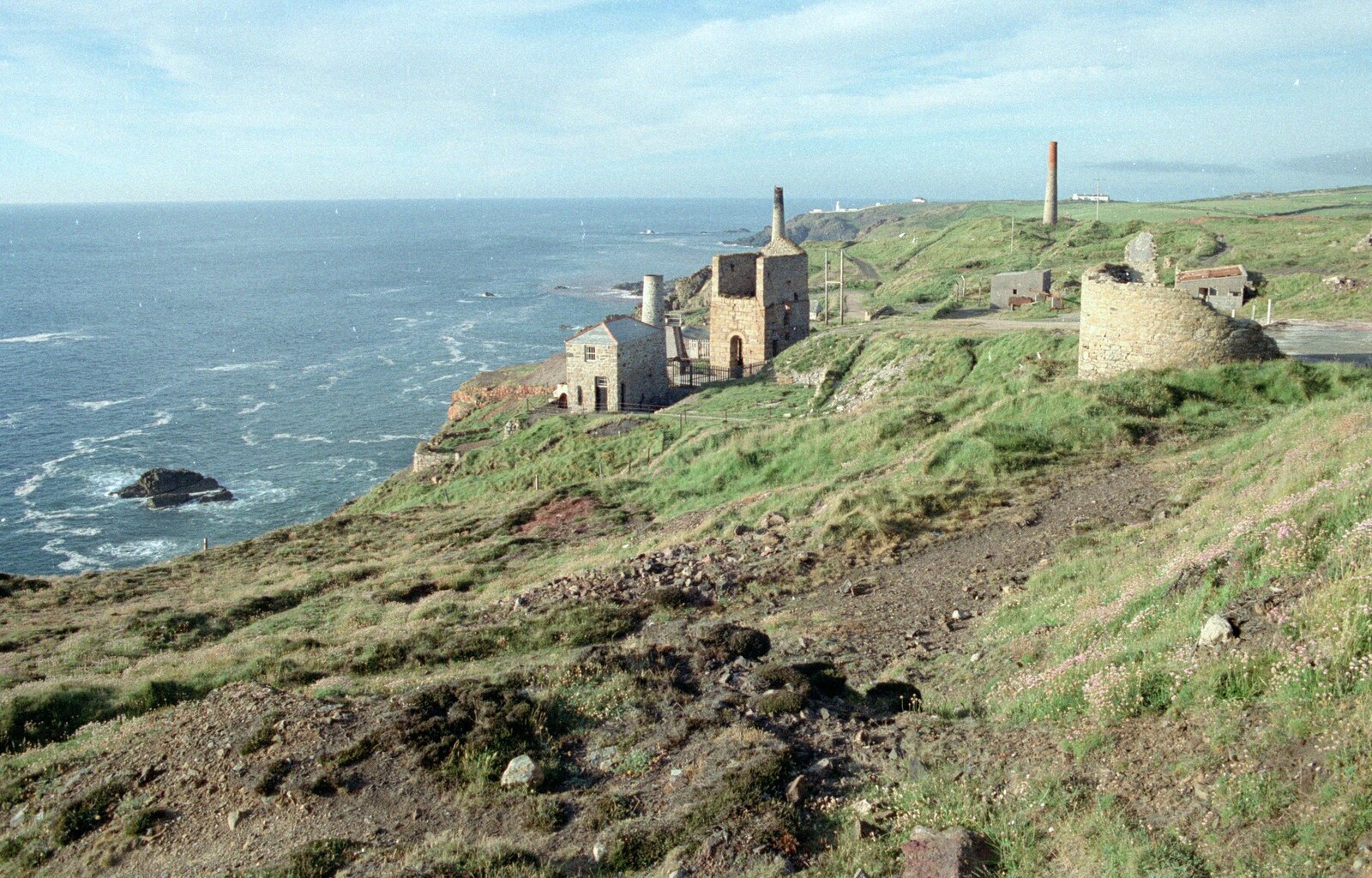 Possibly the Wheal Jane tin mine from Uni: An End-of-it-all Trip to Land's End, Cornwall - 13th June 1989