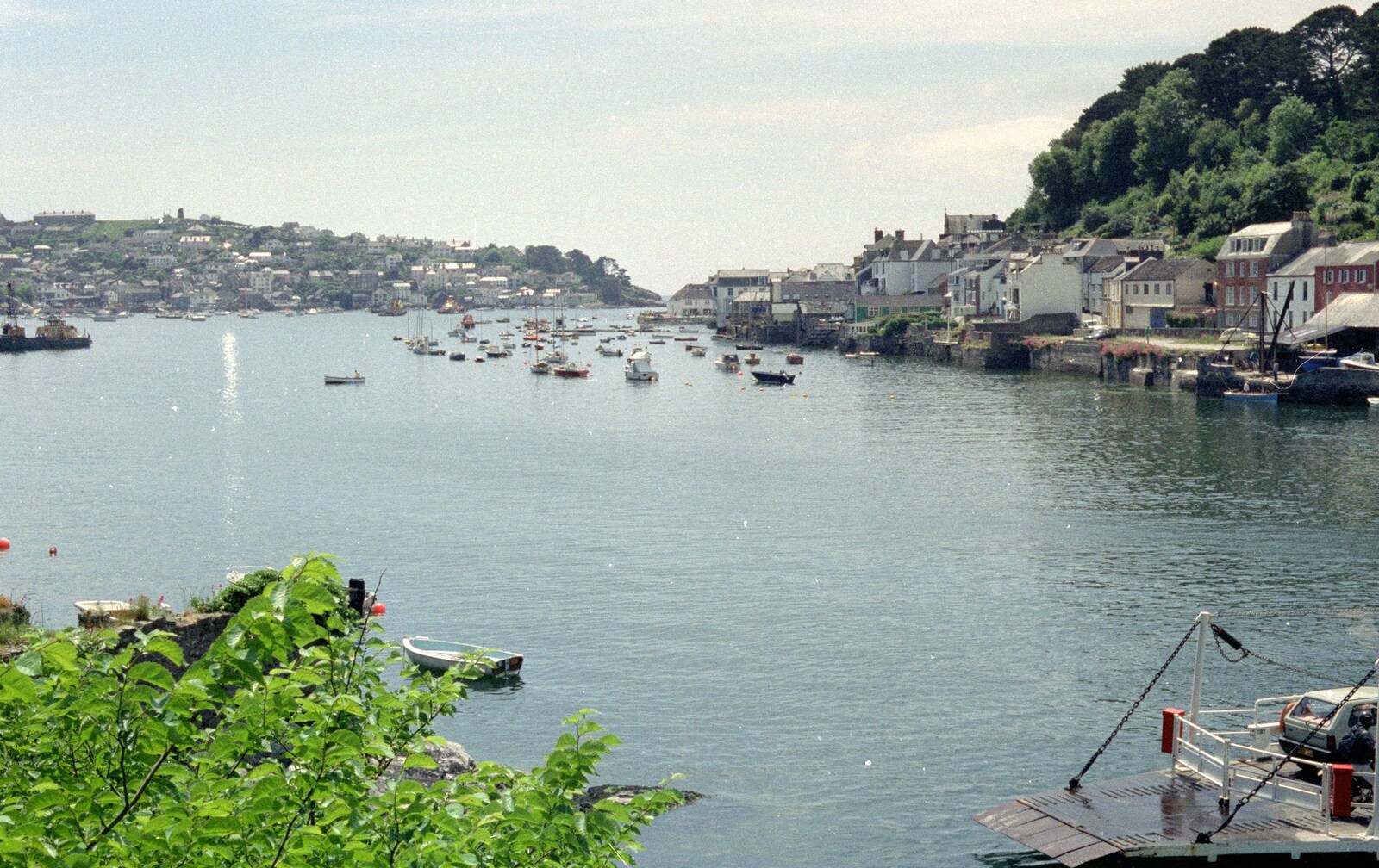 The estuary/river at Fowey from Uni: An End-of-it-all Trip to Land's End, Cornwall - 13th June 1989