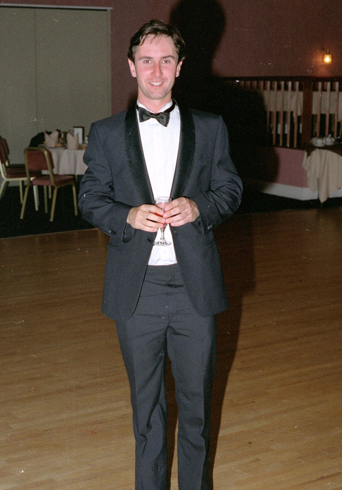 Riki in a tux from Uni: The BABS End-of-Course Ball, New Continental Hotel, Plymouth - 21st June 1989