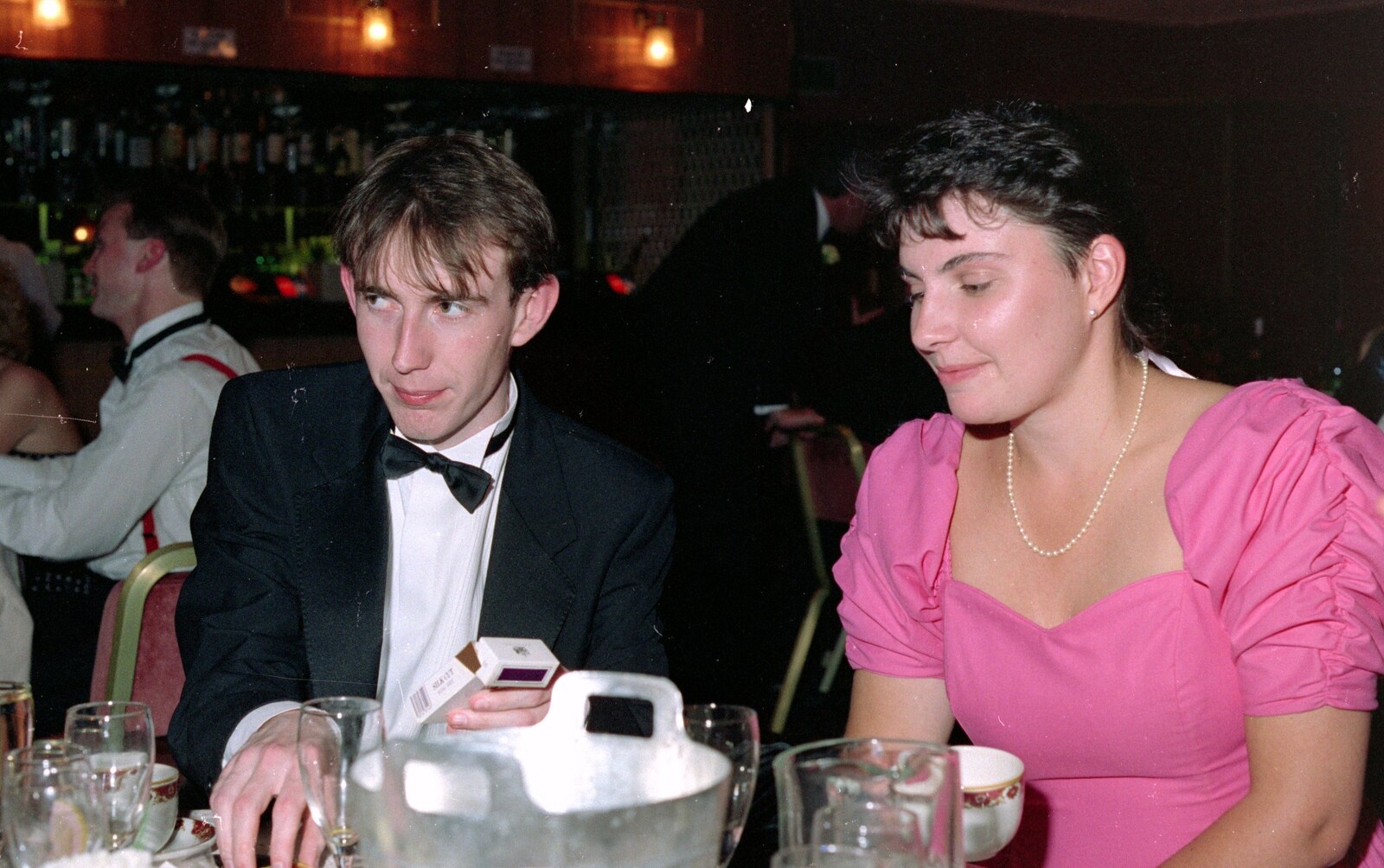 Dave and Rebecca from Uni: The BABS End-of-Course Ball, New Continental Hotel, Plymouth - 21st June 1989