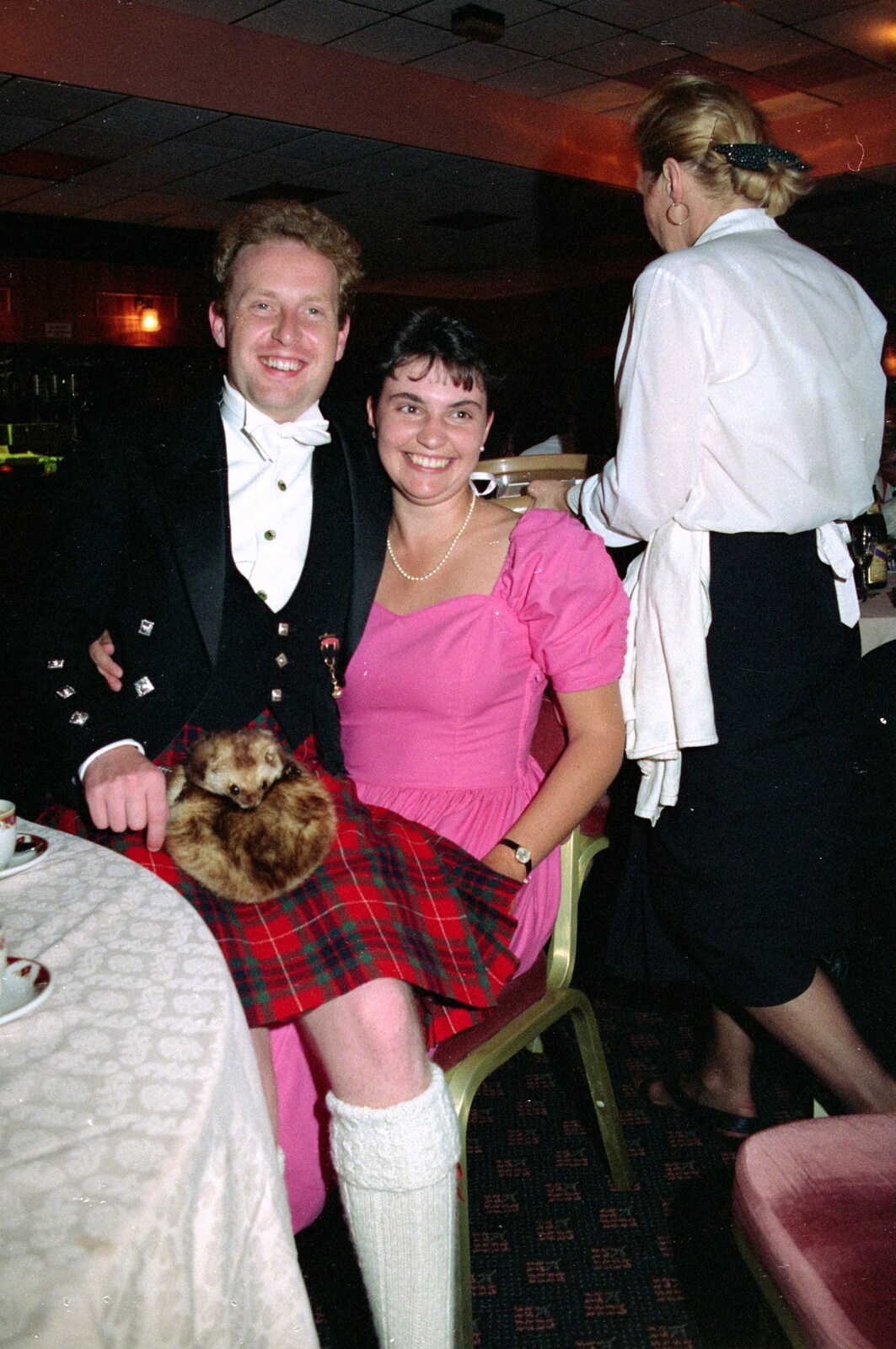 Andrew and Beccy from Uni: The BABS End-of-Course Ball, New Continental Hotel, Plymouth - 21st June 1989