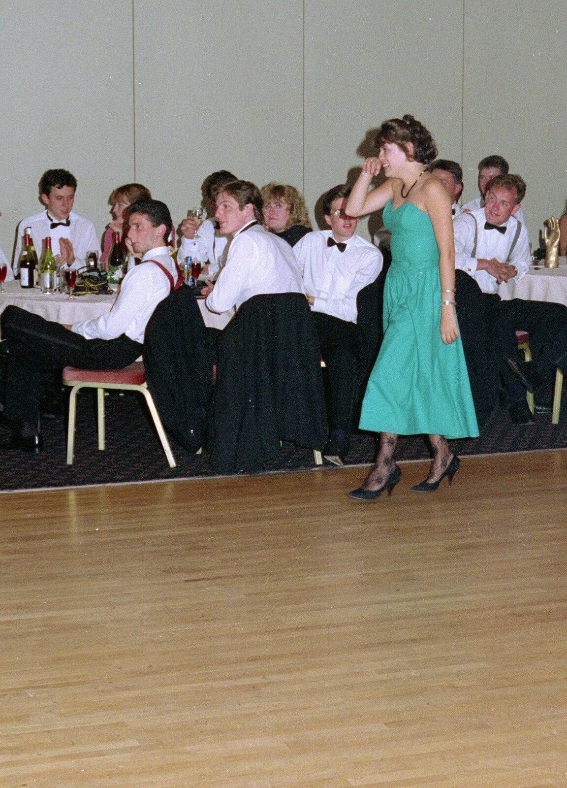 Michelle does the walk of shame from Uni: The BABS End-of-Course Ball, New Continental Hotel, Plymouth - 21st June 1989