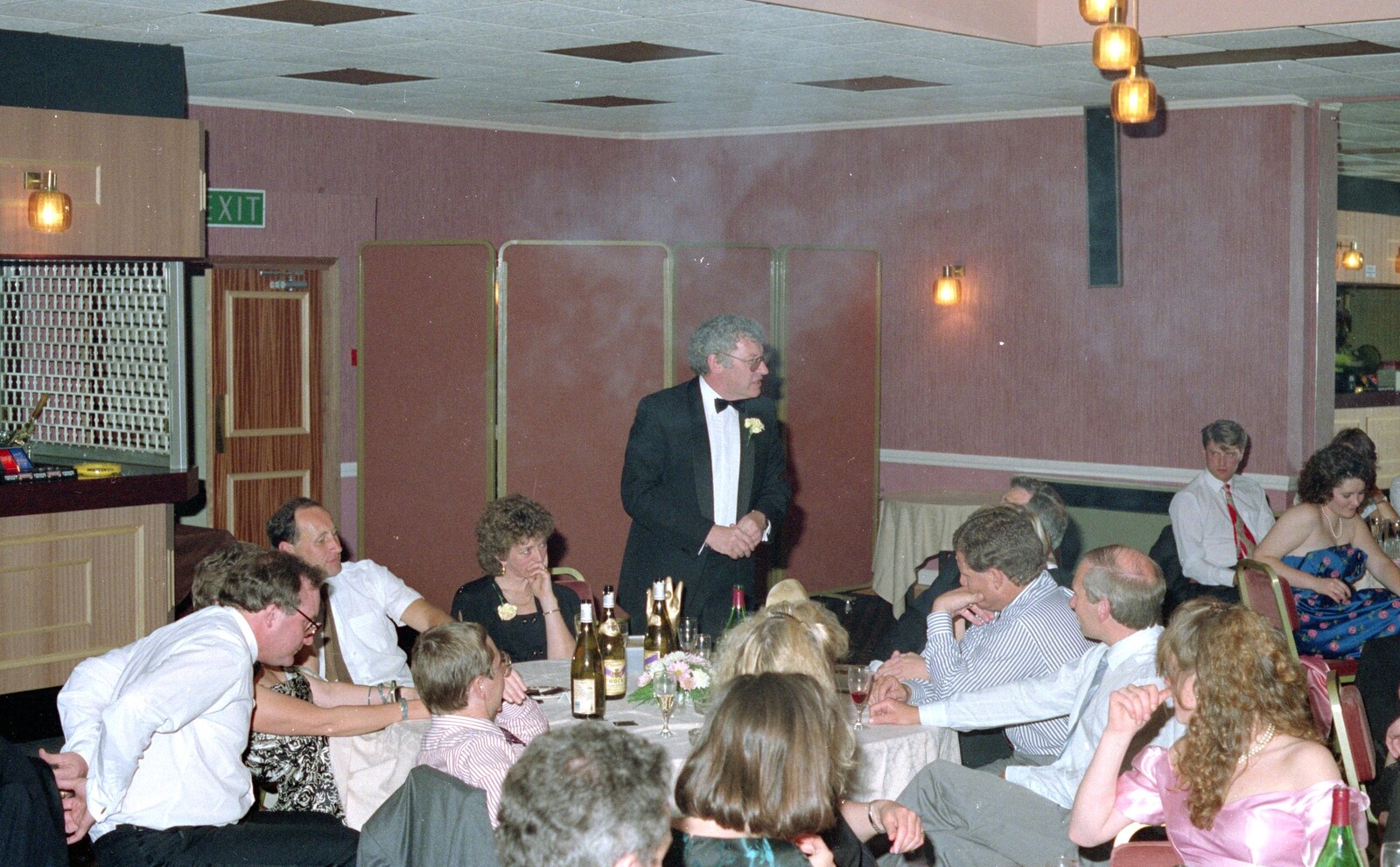 Bill Cole does a speech from Uni: The BABS End-of-Course Ball, New Continental Hotel, Plymouth - 21st June 1989