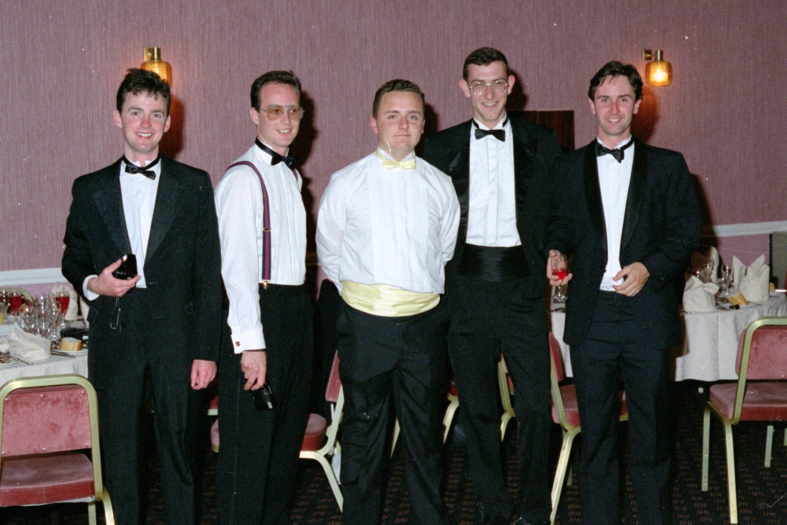 The gang from Uni: The BABS End-of-Course Ball, New Continental Hotel, Plymouth - 21st June 1989