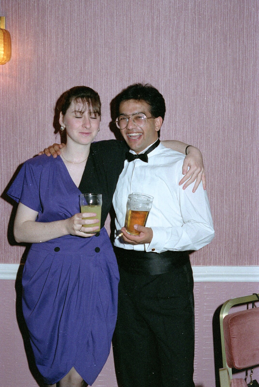 Jackie and friend from Uni: The BABS End-of-Course Ball, New Continental Hotel, Plymouth - 21st June 1989