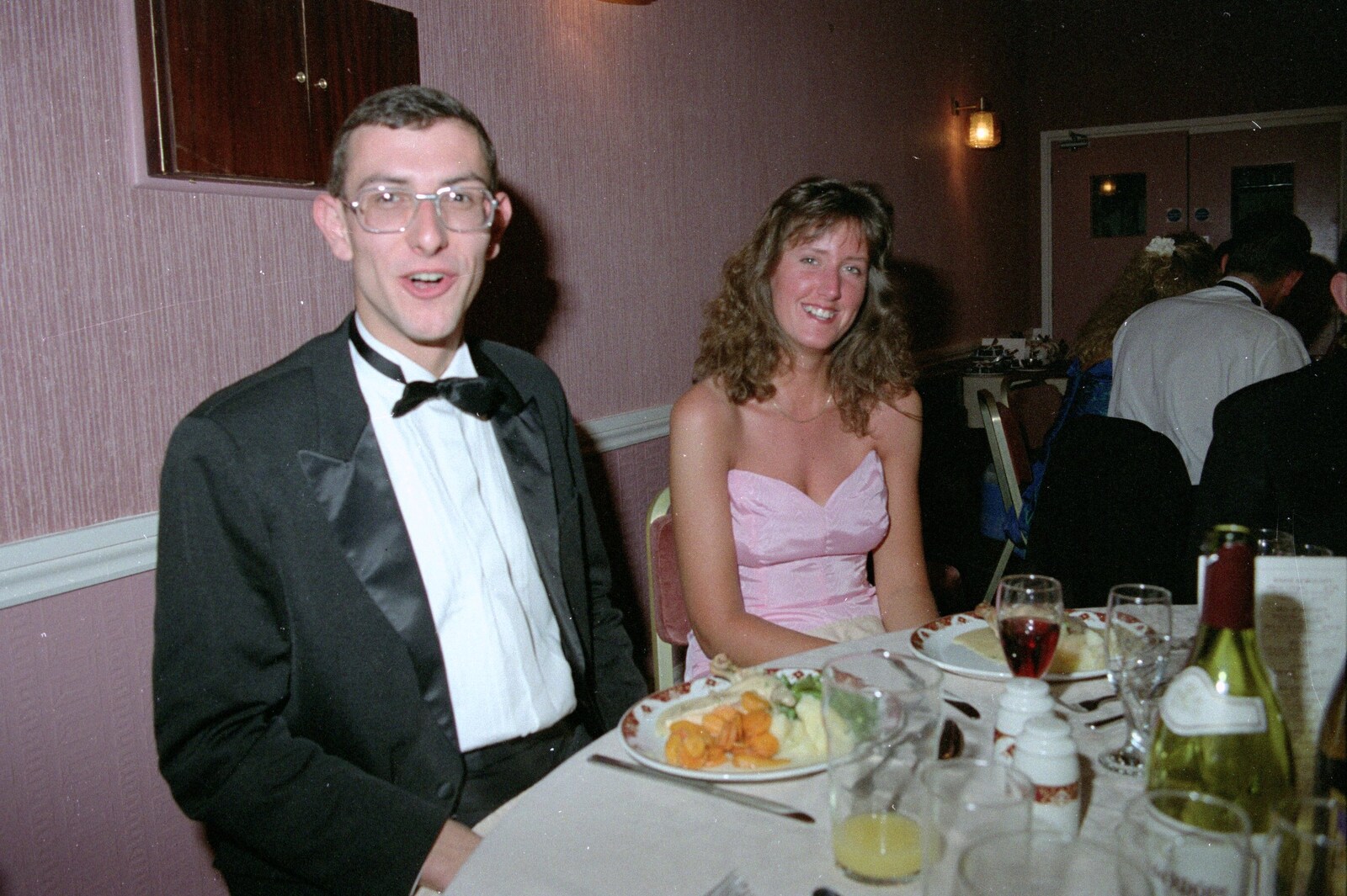 Dobbs and Caroline from Uni: The BABS End-of-Course Ball, New Continental Hotel, Plymouth - 21st June 1989