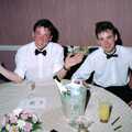 Dave Masterson and John, Uni: The BABS End-of-Course Ball, New Continental Hotel, Plymouth - 21st June 1989