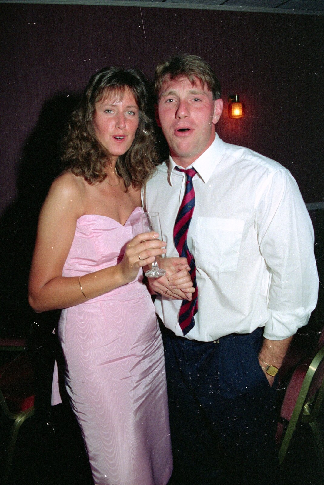 Caroline Gage and one of the German students from Uni: The BABS End-of-Course Ball, New Continental Hotel, Plymouth - 21st June 1989