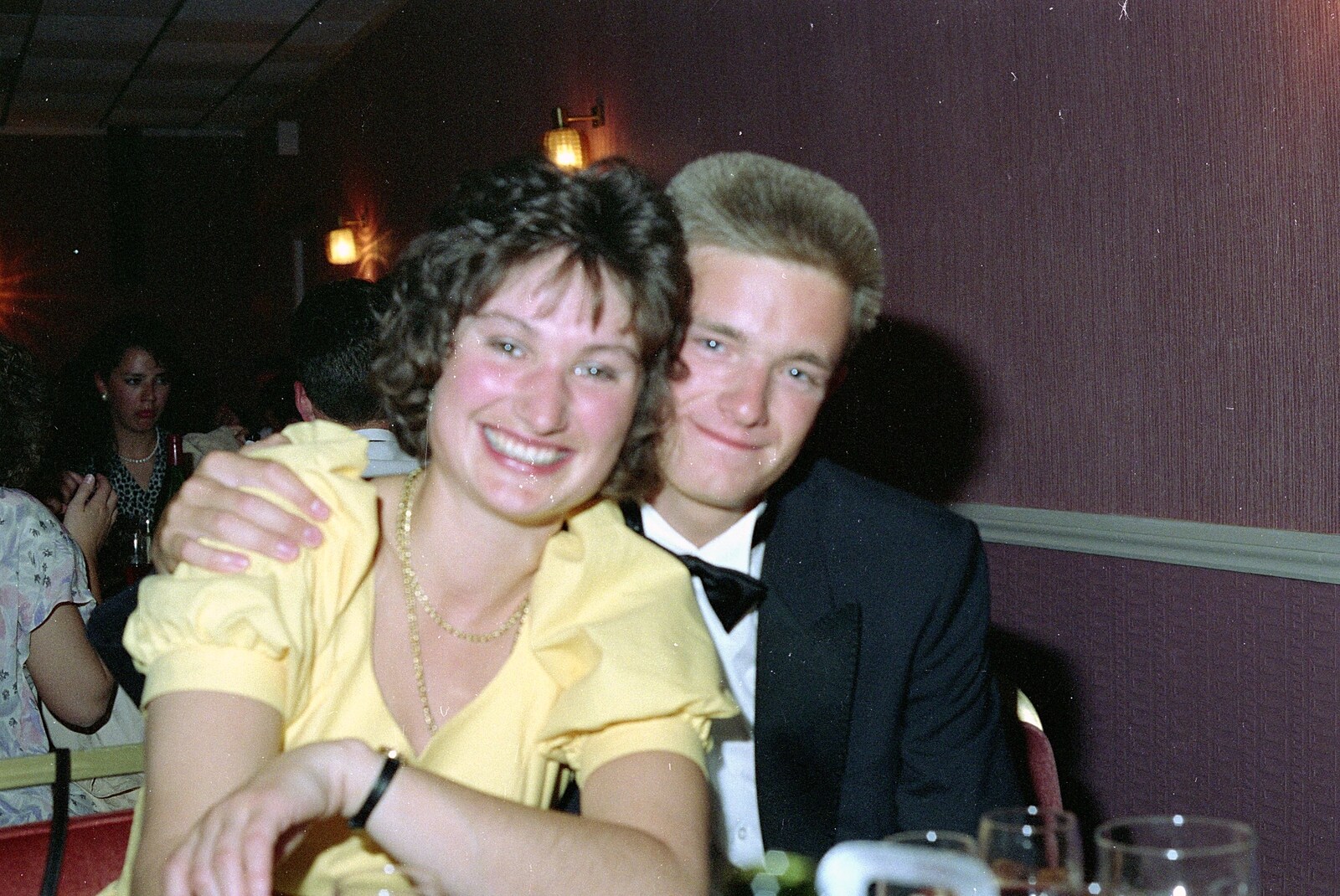Angela and Nosher from Uni: The BABS End-of-Course Ball, New Continental Hotel, Plymouth - 21st June 1989
