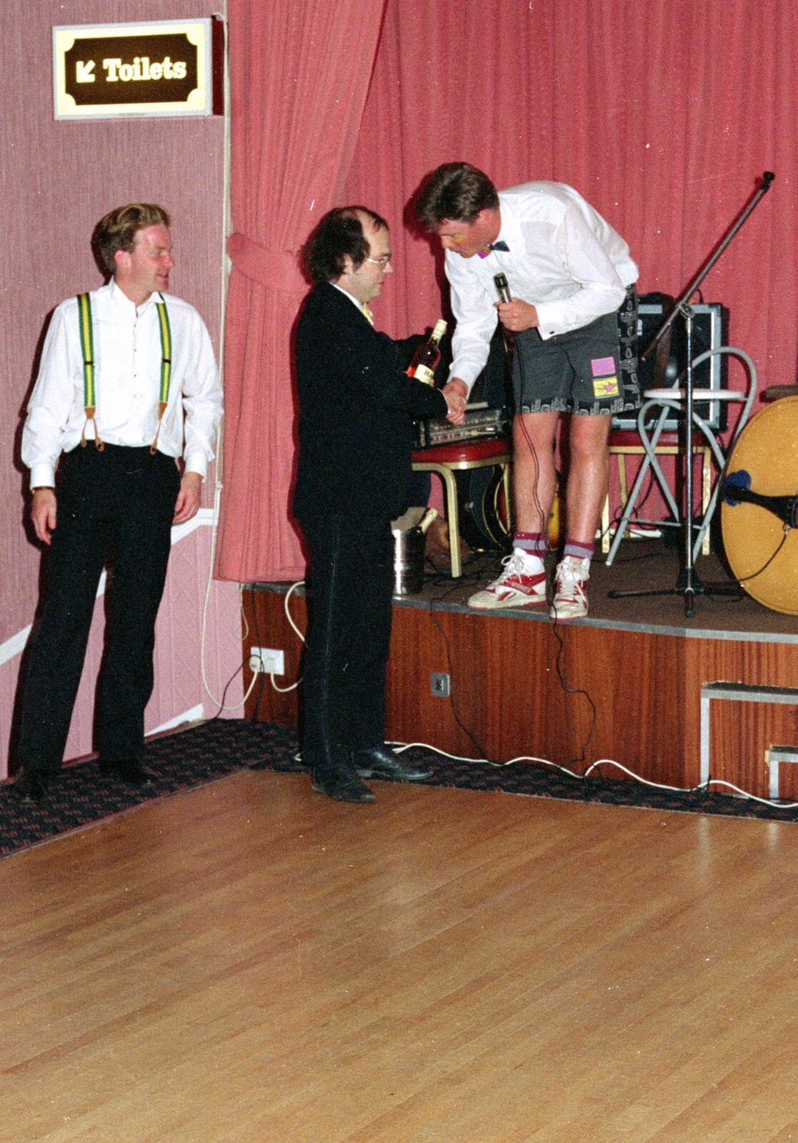 John Maloney receives a prize or gift from Uni: The BABS End-of-Course Ball, New Continental Hotel, Plymouth - 21st June 1989