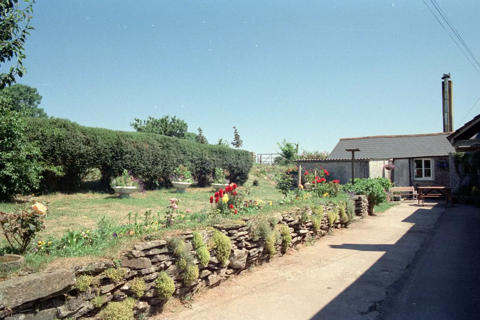 The front garden of Pitt Farm, from Uni: A Trip to the Riviera and Oberon Gets New Shoes, Torquay and Harbertonford, Devon - 3rd July 1989