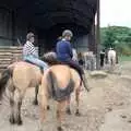 Mounted up, Uni: Horse Riding on Dartmoor, and Nosher's Bedroom, Shaugh Prior and Plymouth - 8th July 1989