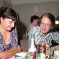 Uni: A Wyndham Square Economics Party, Stonehouse, Plymouth - 10th July 1989, Becky DH and John Maloney