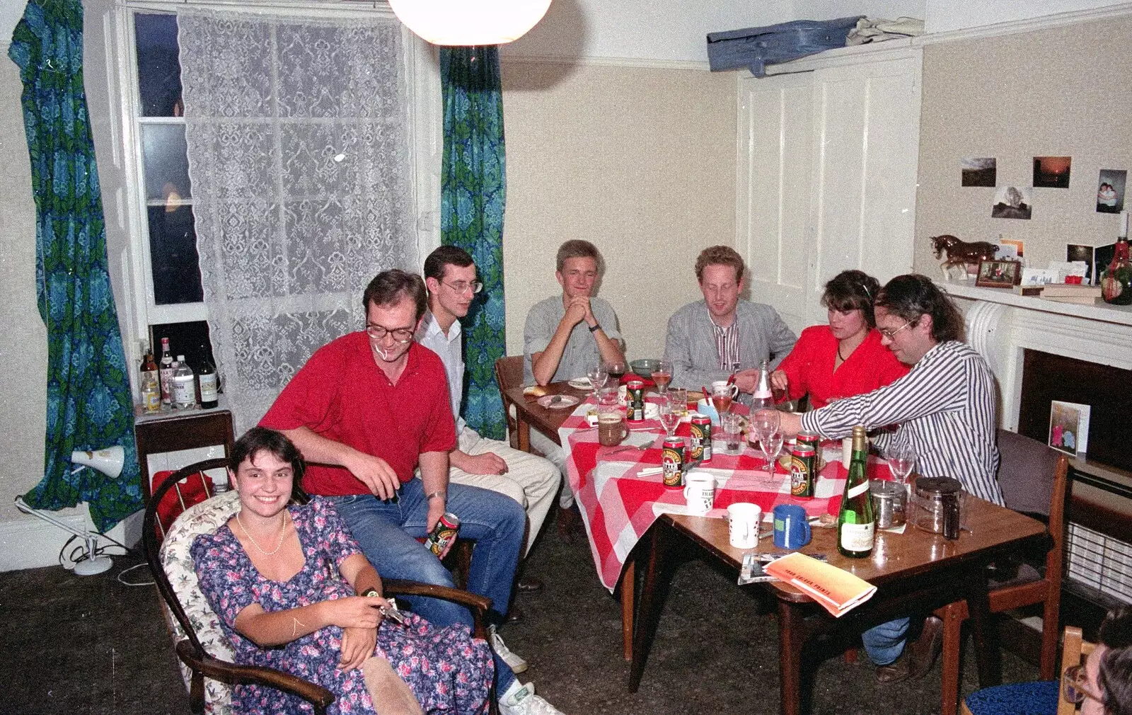 Nosher, at the back, from Uni: A Wyndham Square Economics Party, Stonehouse, Plymouth - 10th July 1989