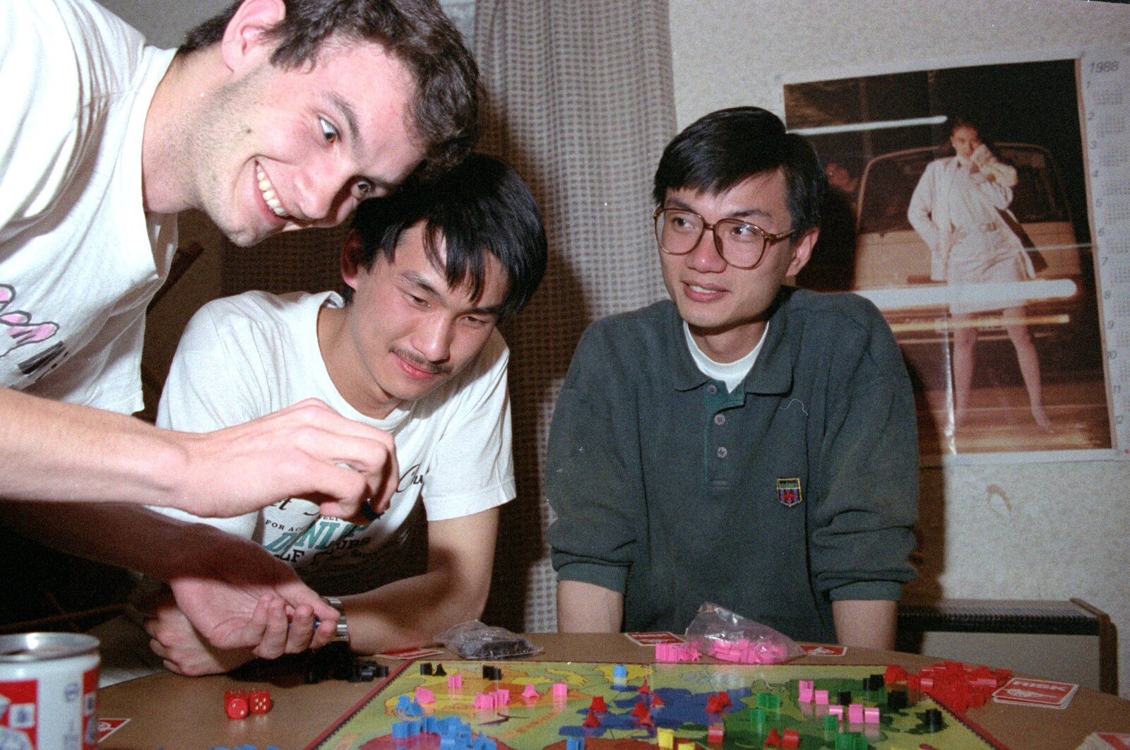 A major game of Risk ensues from Uni: Risky Business, A Wedding Occurs and Dave Leaves, Wyndham Square, Plymouth - 15th July 1989