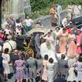 Uni: Risky Business, A Wedding Occurs and Dave Leaves, Wyndham Square, Plymouth - 15th July 1989, The teeming throngs see the bride and groom off