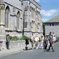 The bride enters St. Peter's Church, Uni: Risky Business, A Wedding Occurs and Dave Leaves, Wyndham Square, Plymouth - 15th July 1989