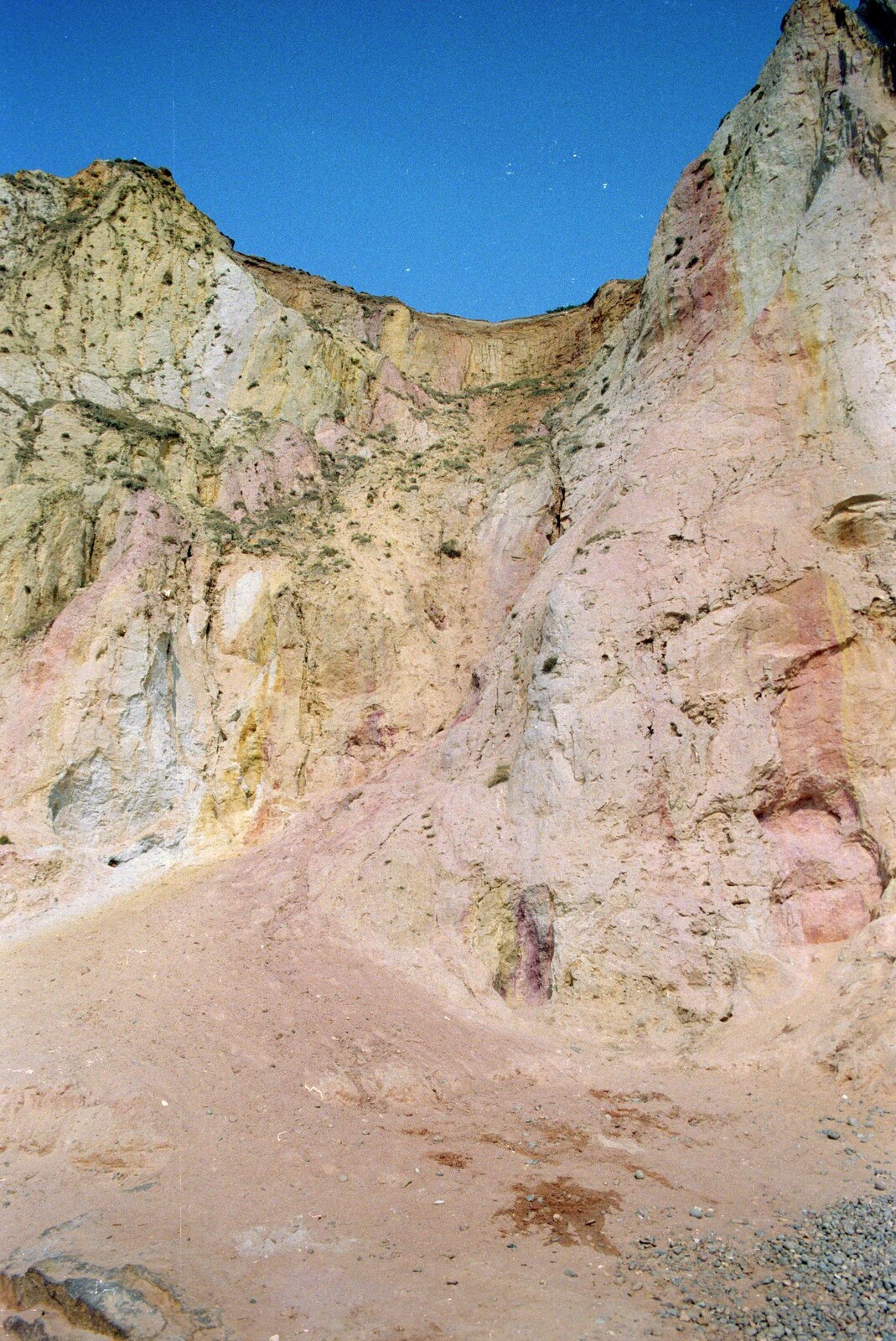 The moon rocks of Alum Bay from Back from Uni: Yarmouth, Alum Bay and Barton-on-sea, Hampshire - 23rd July 1989