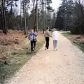 Nosher gives the v's-up in the forest, A Walk in the New Forest, Hampshire - 27th July 1989