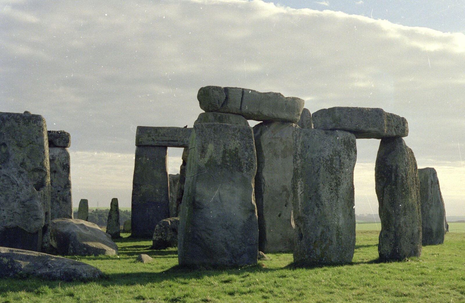 The sarsens and lintels of Stonehenge from A Walk in the New Forest, Hampshire - 27th July 1989
