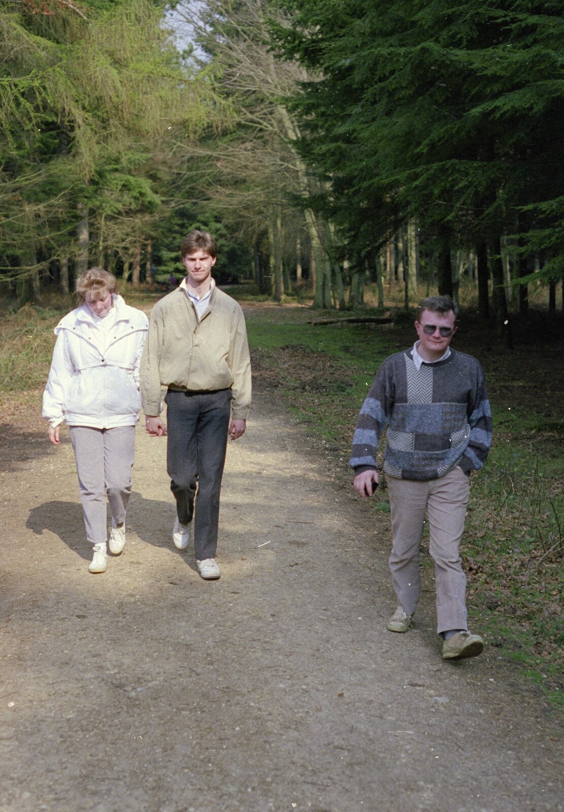 Maria, Sean and Hamish from A Walk in the New Forest, Hampshire - 27th July 1989