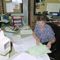Crispy looks up from her desk, Kite Flying, and an Introduction to BPCC Printec, Diss, Norfolk - 3rd August 1989