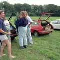 Harold hurls a bottle around, Harrow Vineyard Harvest and Wootton Winery, Dorset and Somerset - 5th September 1989