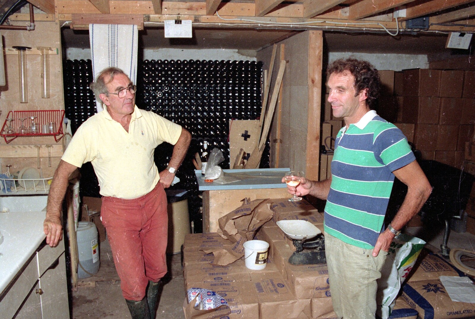 The Major talks to Mike from Harrow Vineyard Harvest and Wootton Winery, Dorset and Somerset - 5th September 1989
