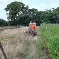 More tractor driving, Harrow Vineyard Harvest and Wootton Winery, Dorset and Somerset - 5th September 1989