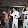 Phil toasts his novelty sheep, Chris and Phil's Party, Hordle, Hampshire - 6th September 1989