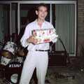 Chris and Phil's Party, Hordle, Hampshire - 6th September 1989, Phil opens his birthday present
