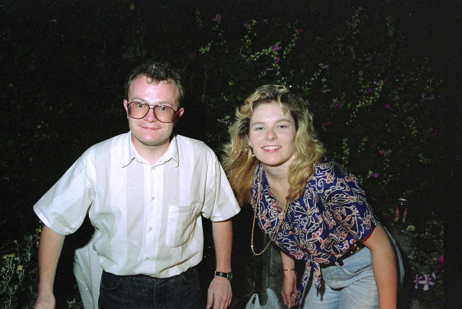 Chris and Phil's Party, Hordle, Hampshire - 6th September 1989: Hamish and Jo Funnel