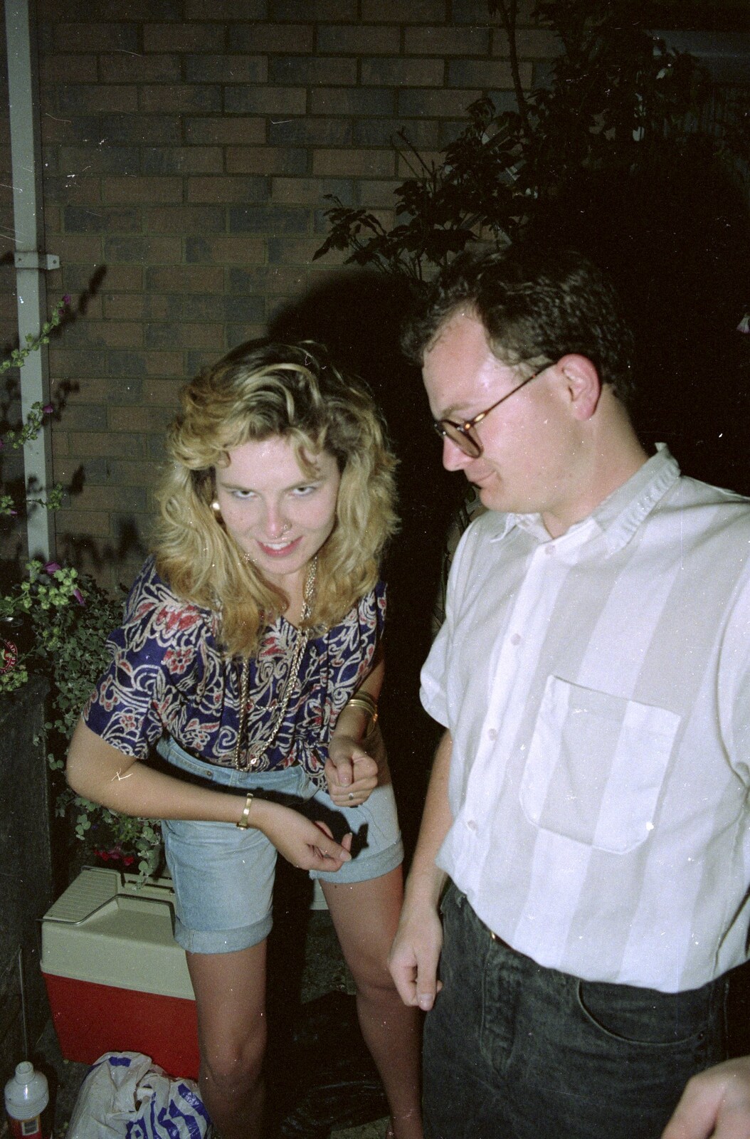 Chris and Phil's Party, Hordle, Hampshire - 6th September 1989: Jo looks evil
