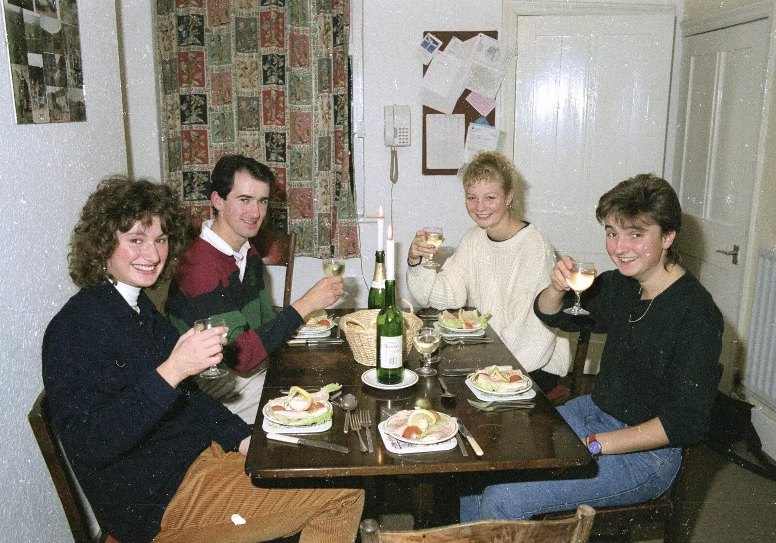 Dinner party starter moment, from A Trip to Kenilworth, Warwickshire - 21st September 1989