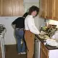 Angela helps prepare, A Trip to Kenilworth, Warwickshire - 21st September 1989