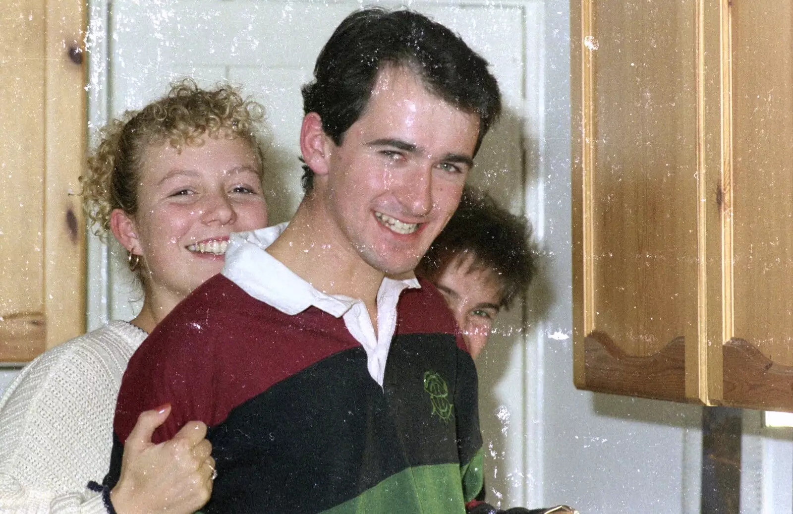 Messing around in the kitchen, from A Trip to Kenilworth, Warwickshire - 21st September 1989