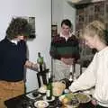 Angela sorts the wine out, A Trip to Kenilworth, Warwickshire - 21st September 1989