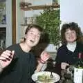 Angela's friend shows off chewed brocolli, A Trip to Kenilworth, Warwickshire - 21st September 1989