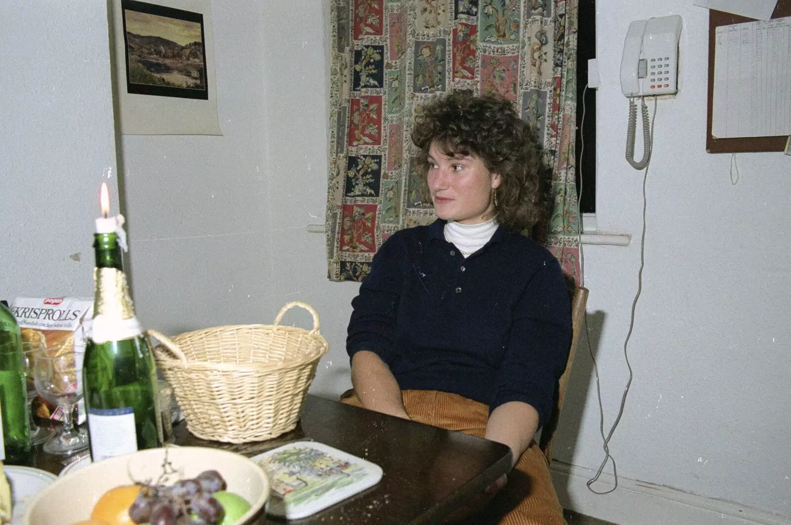 Angela looks over, from A Trip to Kenilworth, Warwickshire - 21st September 1989