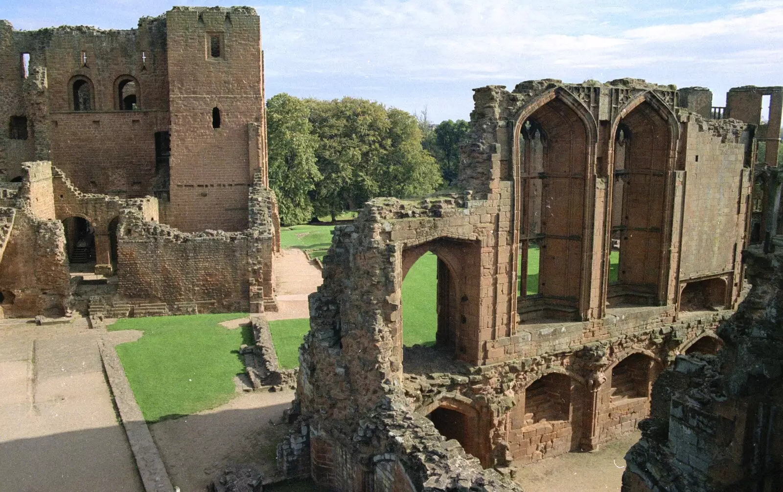 A view from a tower, from A Trip to Kenilworth, Warwickshire - 21st September 1989