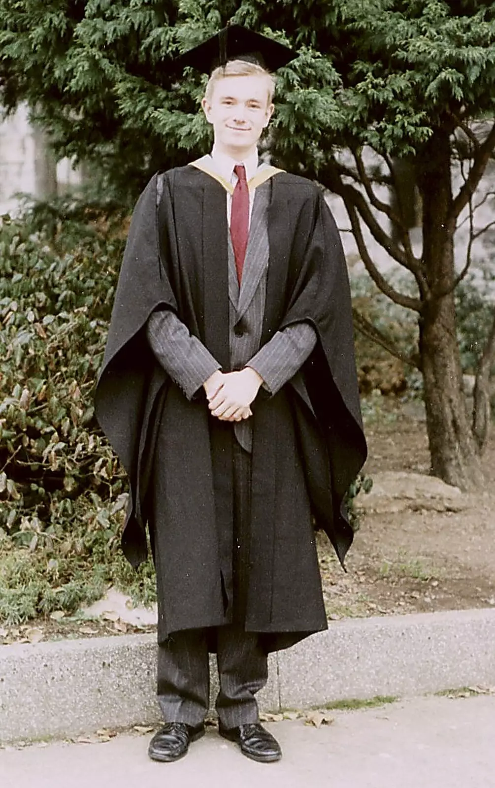 Nosher with a Pierre Cardin suite, from Uni: Graduation Day, The Guildhall, Plymouth, Devon - 30th September 1989