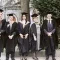 Nosher, John, Angela, Kate and Andy 'Jitsu' Dobie, Uni: Graduation Day, The Guildhall, Plymouth, Devon - 30th September 1989