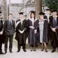 Chris Beard, Dave Masterson, John Stuart, Angela, Kate, Andy 'Bray Feature' Bray and Dobbs, Uni: Nosher's Graduation, Plymouth, Devon - 30th September 1989