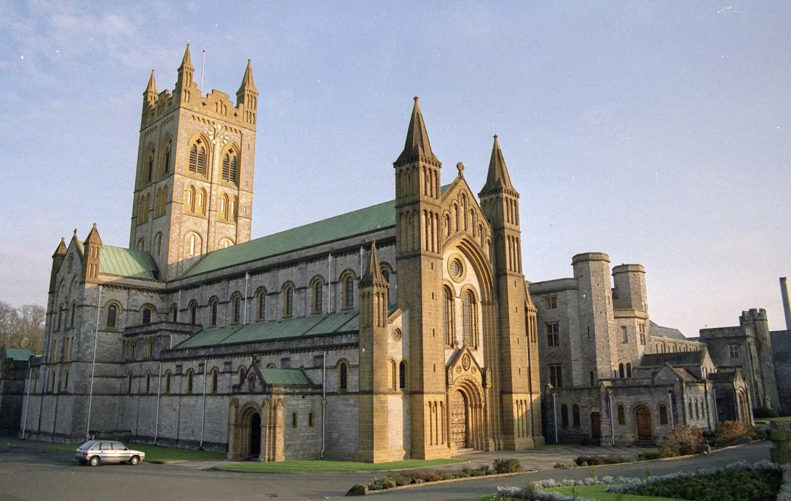 Buckfast Abbey in Buckfastleigh, from Uni: Graduation Day, The Guildhall, Plymouth, Devon - 30th September 1989