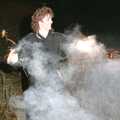 Sam disappears in a cloud of smoke, A Stuston Bonfire Night, Suffolk - 5th November 1989