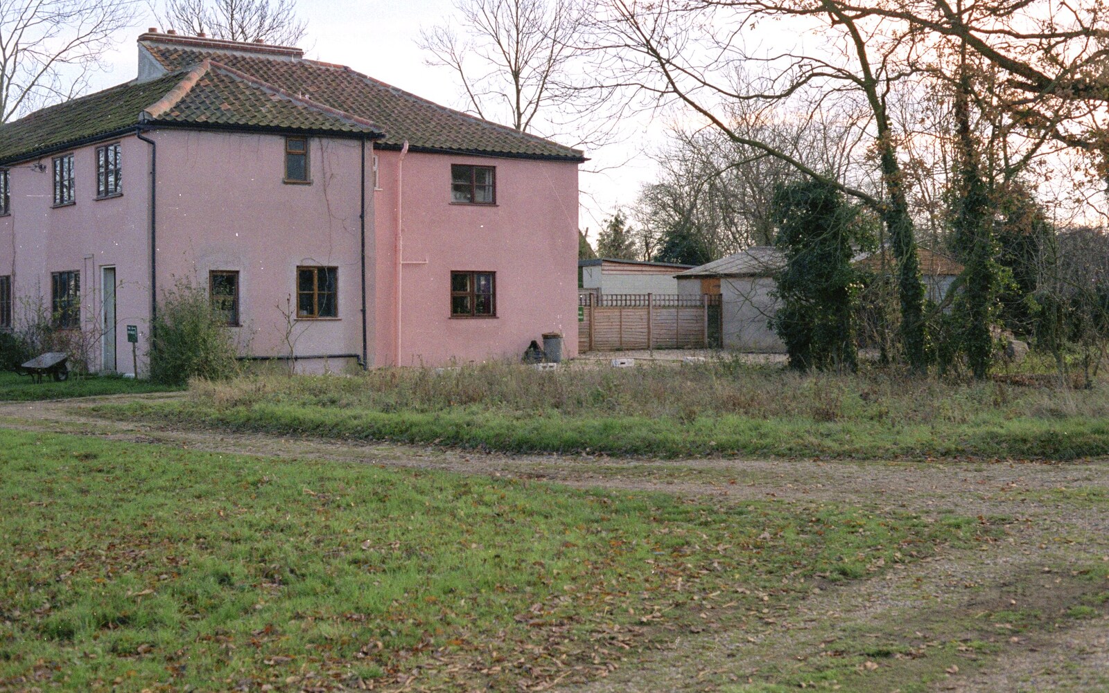 The outside of The Stables from The Old Man Visits, and a Frosty Stuston, Suffolk - 8th December 1989