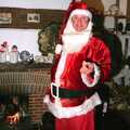 Geoff dresses up as santa, Late Night, and Christmas with the Coxes, Needham, Norfolk - 25th December 1989