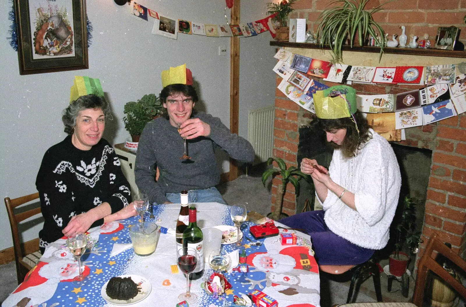 Christmas pudding, from Late Night, and Christmas with the Coxes, Needham, Norfolk - 25th December 1989