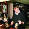 1990 Old bar-chum Steve gives the hairy eyeball, down in the Plymouth Poly Students' Union bar