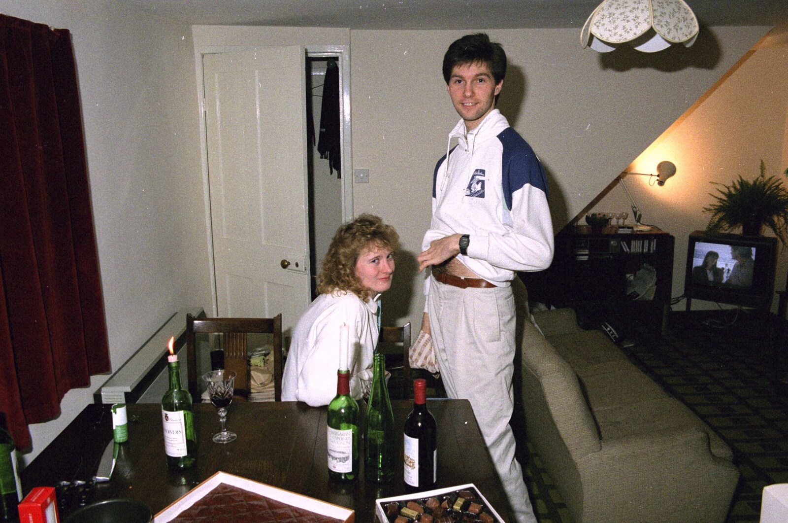 New Year's Eve and Everyone Visits, Stuston, Suffolk - 10th January 1990: Sean does something suspicious